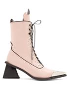 Marques'almeida Point-toe Lace-up 'ma' Leather Ankle Boots