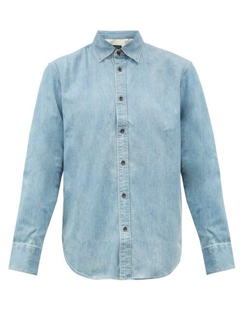 Matchesfashion.com Rag & Bone - Denim Shirt - Mens - Light Blue