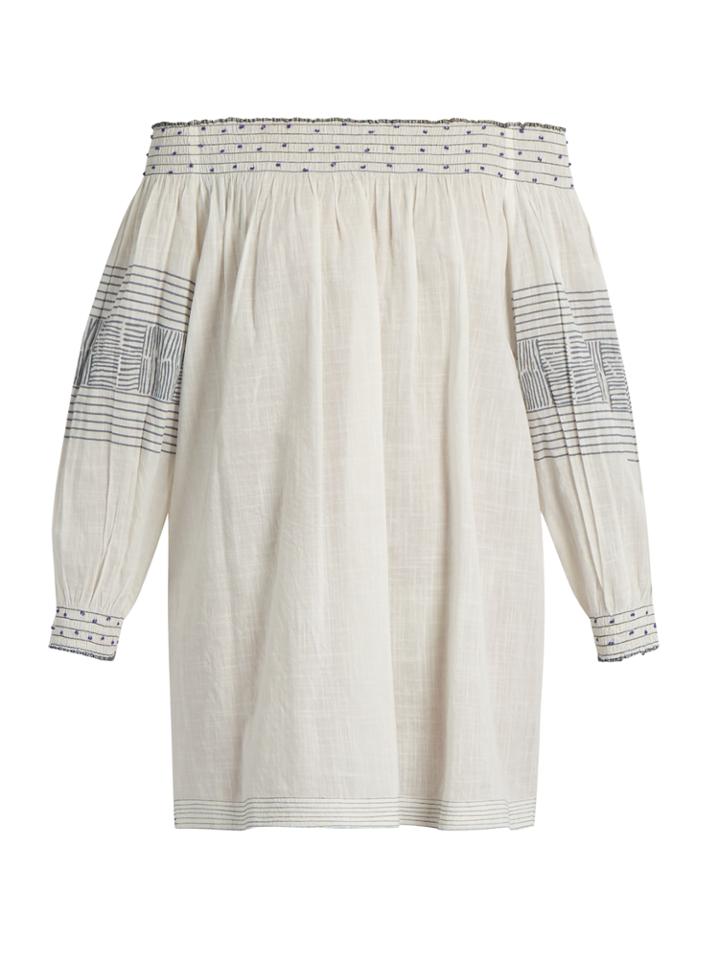 Velvet By Graham & Spencer Brynna Off-the-shoulder Cotton Top