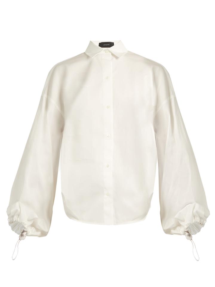 Joseph Sini Drawstring-back Cotton-sateen Shirt