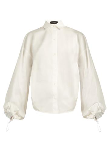 Joseph Sini Drawstring-back Cotton-sateen Shirt