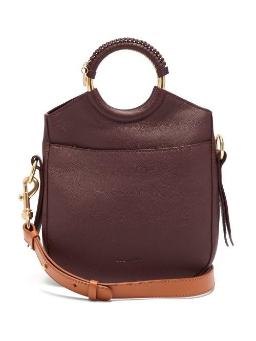 Matchesfashion.com See By Chlo - Monroe Small Leather Cross Body Bag - Womens - Burgundy