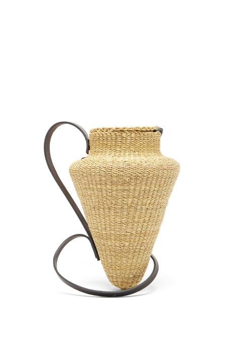 Ladies Bags Ines Bressand - N.17 Grande Amphore Straw Basket Bag - Womens - Beige Multi