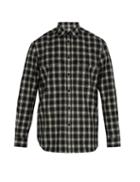 Matchesfashion.com Givenchy - Checked Wool Blend Shirt - Mens - Black White