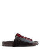 Chloé Kerenn Striped Wool-blend Slides