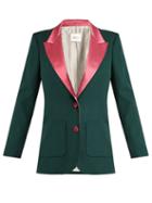 Matchesfashion.com Racil - Yorkshire Single Breasted Wool Blazer - Womens - Green