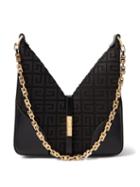 Givenchy - Cut-out 4g-canvas Cross-body Bag - Womens - Black