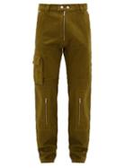Matchesfashion.com Gmbh - Organic-cotton Twill Utility Trousers - Mens - Khaki