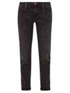 Matchesfashion.com Frame - Le Garcon Slim-leg Boyfriend Jeans - Womens - Dark Grey