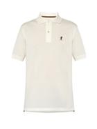 Matchesfashion.com Paul Smith - Explorer Embroidered Cotton Piqu Polo Shirt - Mens - White