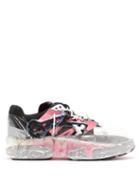 Matchesfashion.com Maison Margiela - Fusion Hand Painted Leather Low Top Trainers - Mens - White Multi
