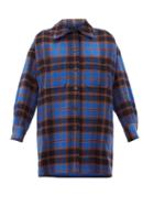 Matchesfashion.com See By Chlo - Checked Wool-blend Flannel Shirt Jacket - Womens - Blue Multi