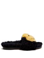 Anya Hindmarch Smiley Shearling And Fur Slides