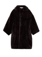 Matchesfashion.com Comme Des Garons Comme Des Garons - Oversized Faux Fur Coat - Womens - Black
