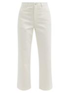 Matchesfashion.com A.p.c. - Sailor High-rise Cropped Jeans - Womens - White
