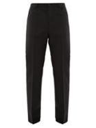 Matchesfashion.com Maison Margiela - Square Pocket Wool Blend Trousers - Mens - Black