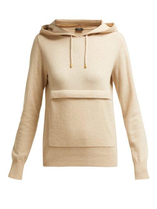 Matchesfashion.com Joseph - Mongolian Cashmere Hooded Sweater - Womens - Beige