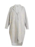 Rachel Comey Risible Embroidered Striped Cotton Shirtdress