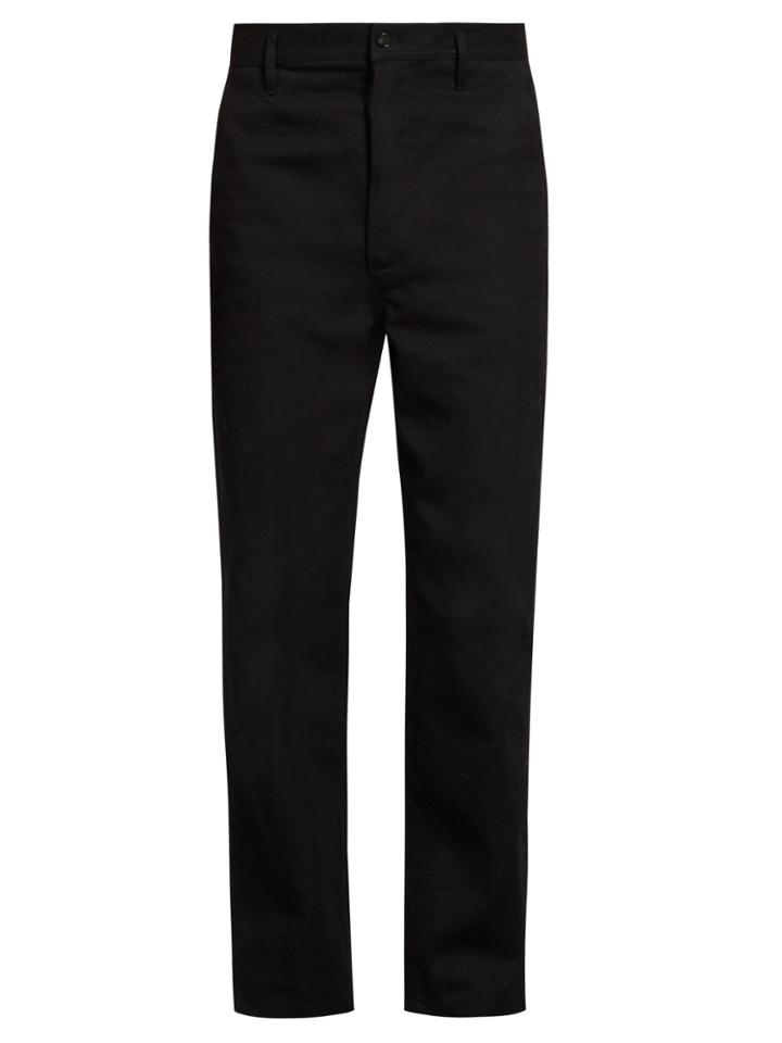 Burberry Cotton-twill Wide-leg Trousers