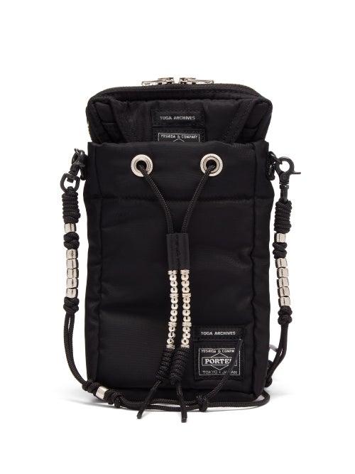Matchesfashion.com Toga - X Porter Beaded Canvas Cross-body Bag - Womens - Black