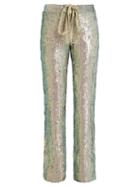 Rosie Assoulin Slim-leg Sequin-embellished Trousers
