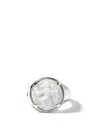 Matchesfashion.com Tom Wood - Eros Cameo Rhodium-plated Sterling-silver Ring - Mens - Silver