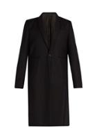 Matchesfashion.com Undercover - Reflective Trimmed Wool Overcoat - Mens - Black