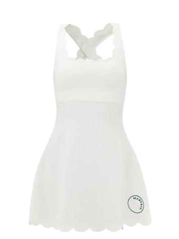 Marysia Sport - Serena Cross-back Sustainable-jersey Dress - Womens - White