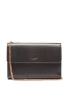 Saint Laurent - Chain-strap Smooth-leather Wallet - Womens - Black