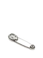Matchesfashion.com Alexander Mcqueen - Crystal Embellished Safety Pin Brooch - Womens - Crystal