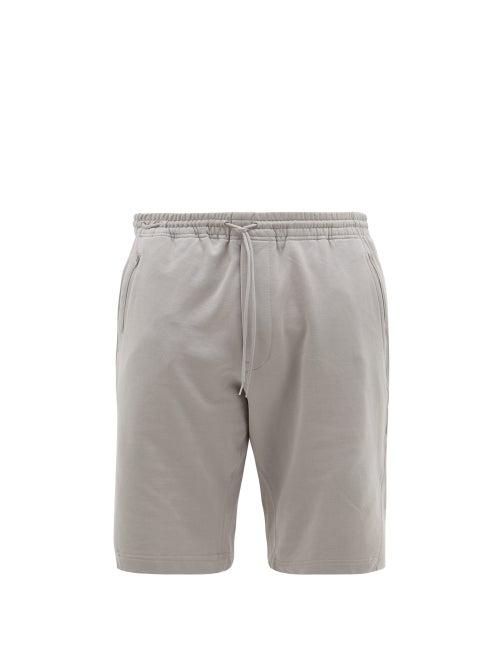 Matchesfashion.com Y-3 - Classic Cotton Jersey Shorts - Mens - Grey