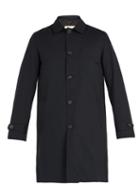 Matchesfashion.com Oliver Spencer - Beaumont Gabardine Coat - Mens - Navy