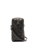 Matchesfashion.com Balenciaga - B Logo Mini Quilted Leather Cross Body Bag - Womens - Black