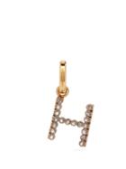 Matchesfashion.com Burberry - H Crystal Embellished Letter Charm - Womens - Crystal