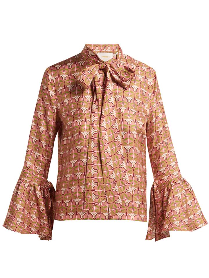 La Doublej Editions Happy Wrist Bell-sleeve Blouse