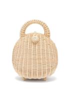 Matchesfashion.com Cult Gaia - Millie Woven Rattan Basket Bag - Womens - Cream