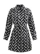 Thebe Magugu - Tufted Wool-blend Twill Mini Dress - Womens - Black White