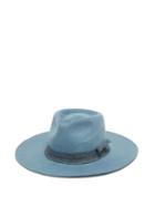 Matchesfashion.com Ruslan Baginskiy - Woven-trim Felt Fedora Hat - Womens - Blue