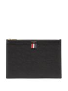 Thom Browne Pebbled-leather Pouch