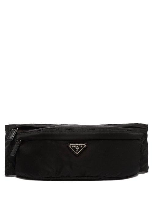Matchesfashion.com Prada - Logo Nylon Belt Bag - Mens - Black