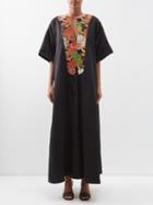 Rianna + Nina - Kendima Obi Vintage-silk Maxi Dress - Womens - Multi