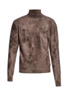 Matchesfashion.com Balenciaga - Logo Embroidered Roll Neck Chenille Sweater - Mens - Grey
