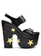 Stella Mccartney Star Faux-leather Slingback Platform Sandals