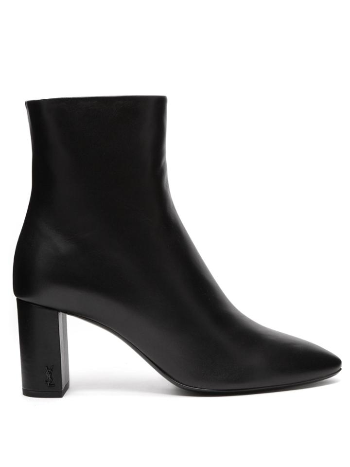 Saint Laurent Lou Leather Ankle Boot