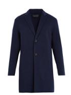 Matchesfashion.com Iris Von Arnim - Vittorio Notch Lapel Wool Blend Coat - Mens - Navy