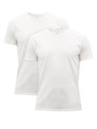Reigning Champ - Pack Of Two Cotton-jersey T-shirts - Mens - Black White