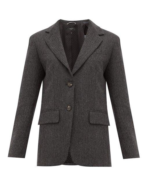 Matchesfashion.com Weekend Max Mara - Puma Blazer - Womens - Dark Grey