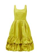 Molly Goddard - Nikita Bubble-hem Taffeta Dress - Womens - Yellow