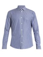 Balenciaga Single-cuff Pinstriped Cotton-poplin Shirt