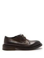 Matchesfashion.com Marsll - Cetriolo Leather Derby Shoes - Mens - Dark Brown